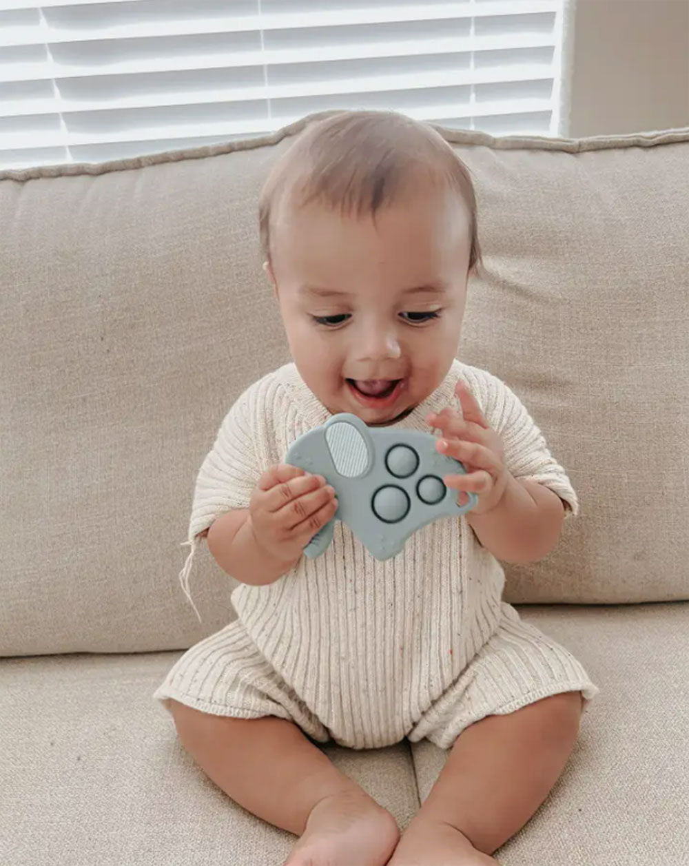Itzy Ritzy Itzy Pop Sensory Popper Toy Teether - Elephant