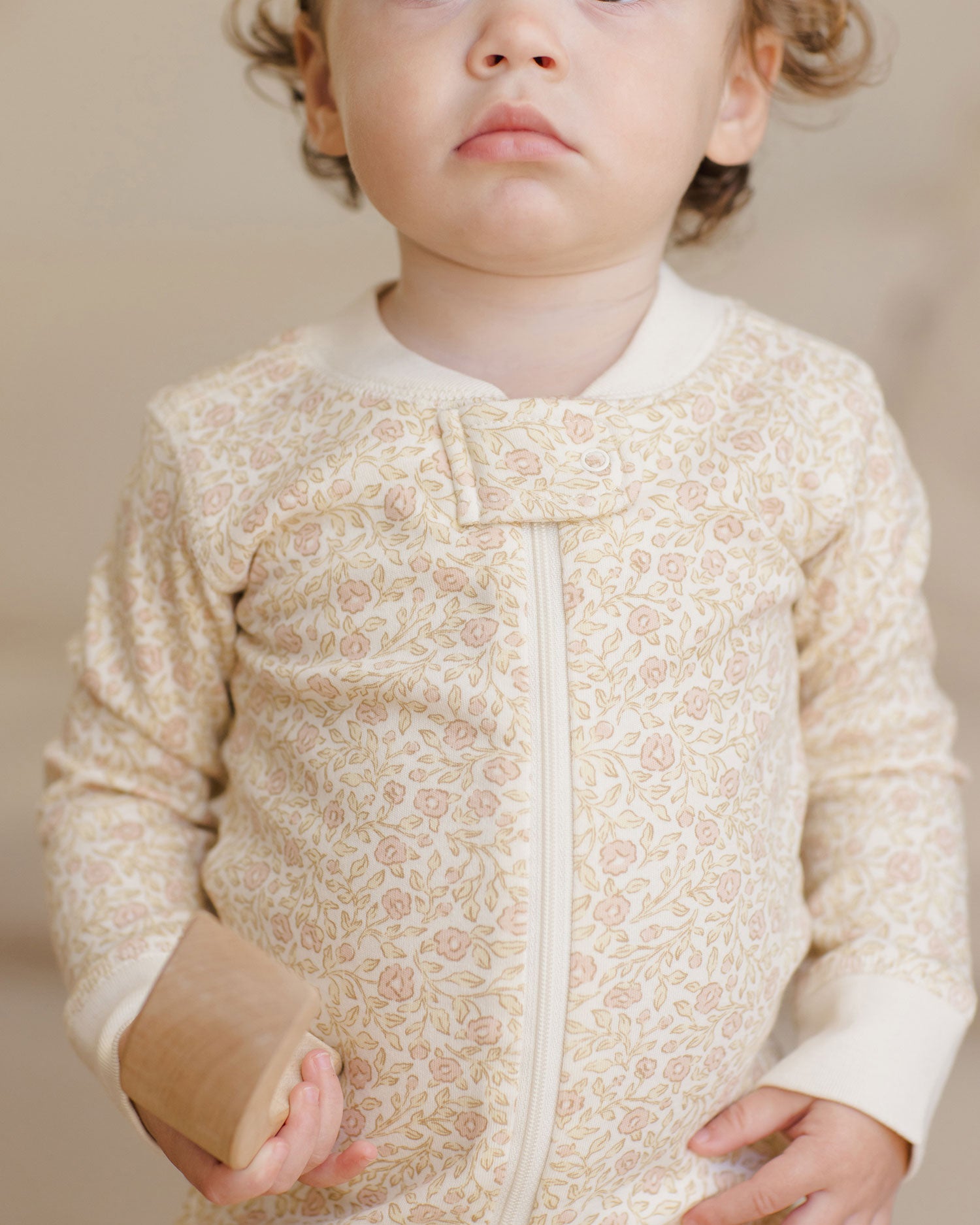 Quincy Mae Organic Zip Long Sleeve Sleeper | Primrose