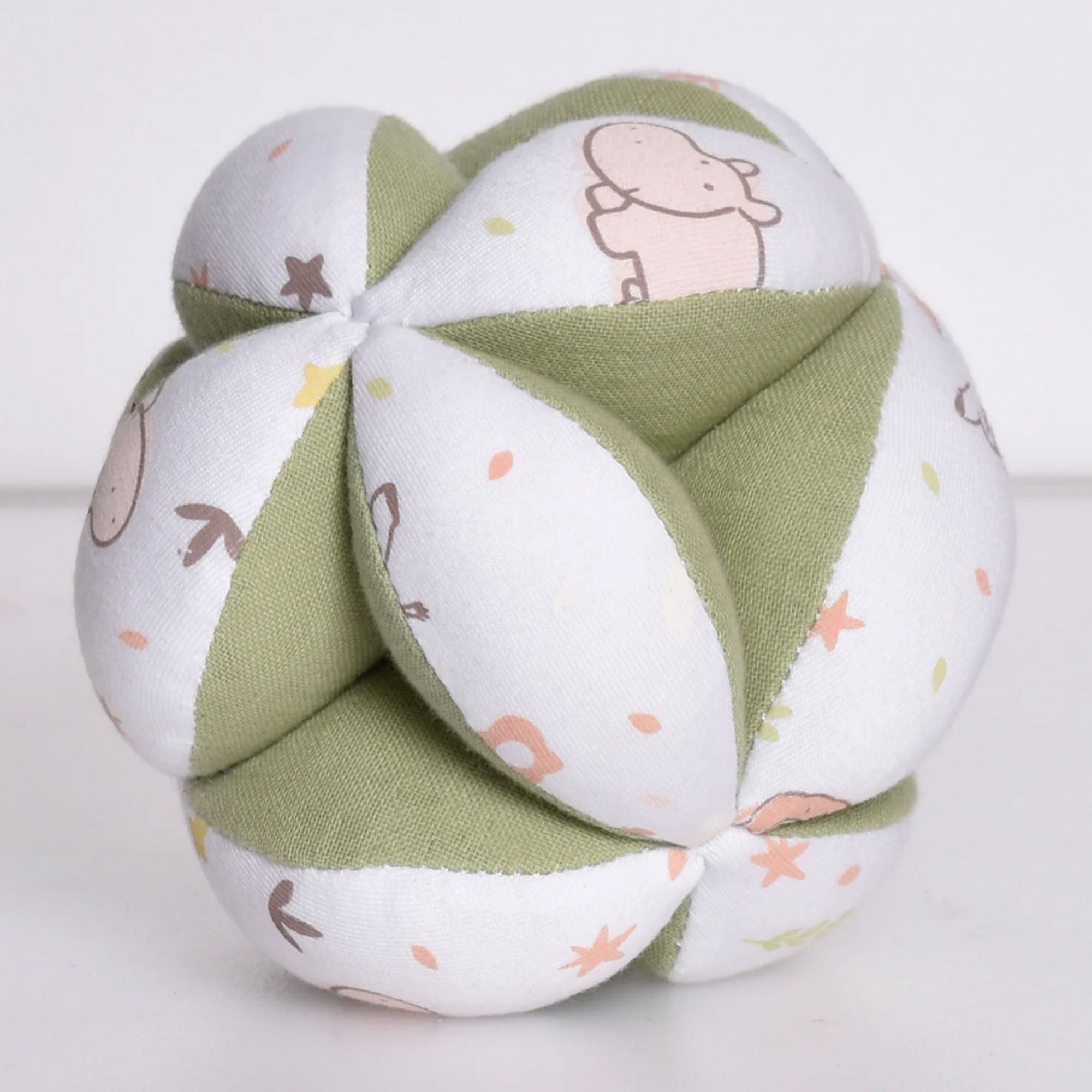 Tikiri Toys Safari Organic Clutch Ball with Rattle