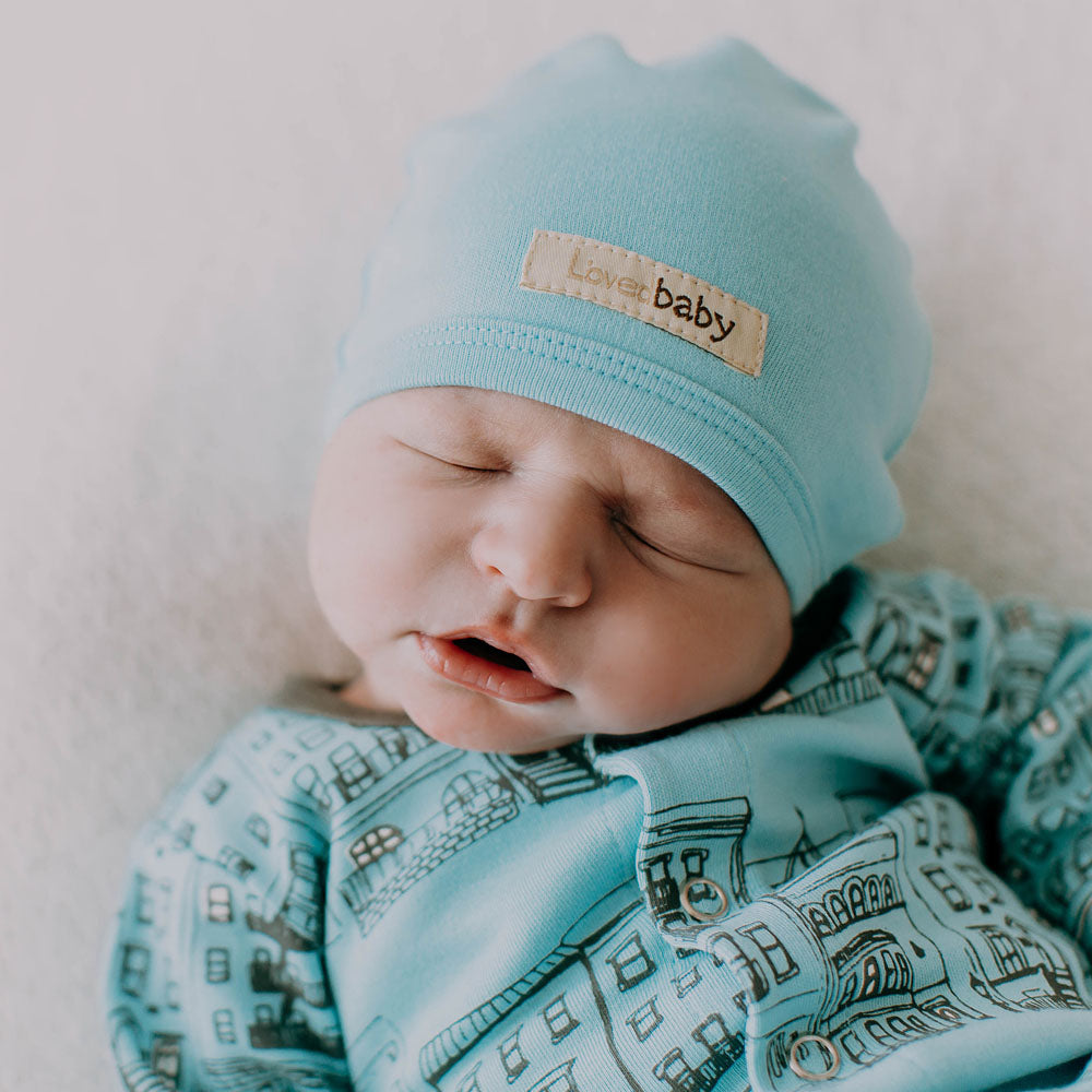 L'ovedbaby Organic Cute Cap Aqua