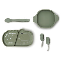 Loulou Lollipop Silicone Infant Feeding Spoon - Alligator
