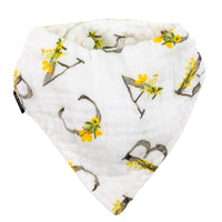 Bebe Au Lait Oh-So-Soft Muslin Bandana Bib - Floral Alphabet