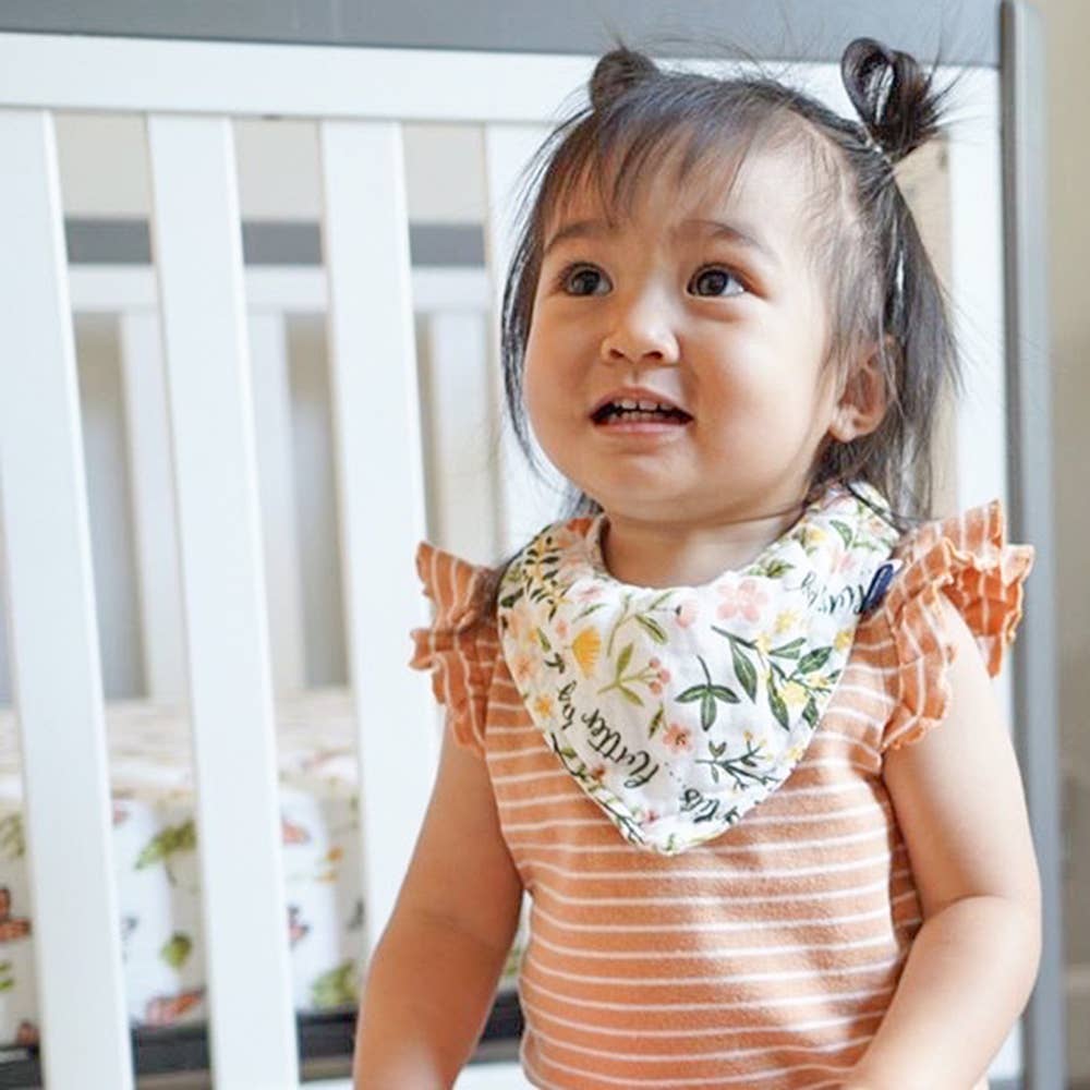 Bebe Au Lait Oh-So-Soft Muslin Bandana Bib - Flutterby