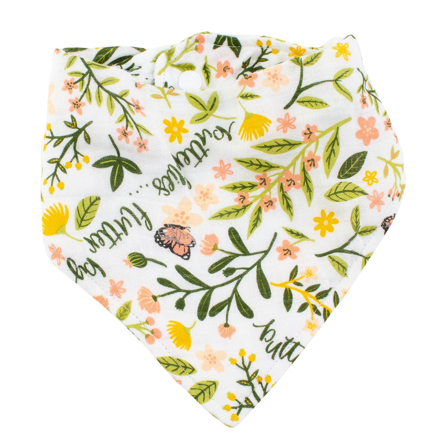Bebe Au Lait Oh-So-Soft Muslin Bandana Bib - Flutterby