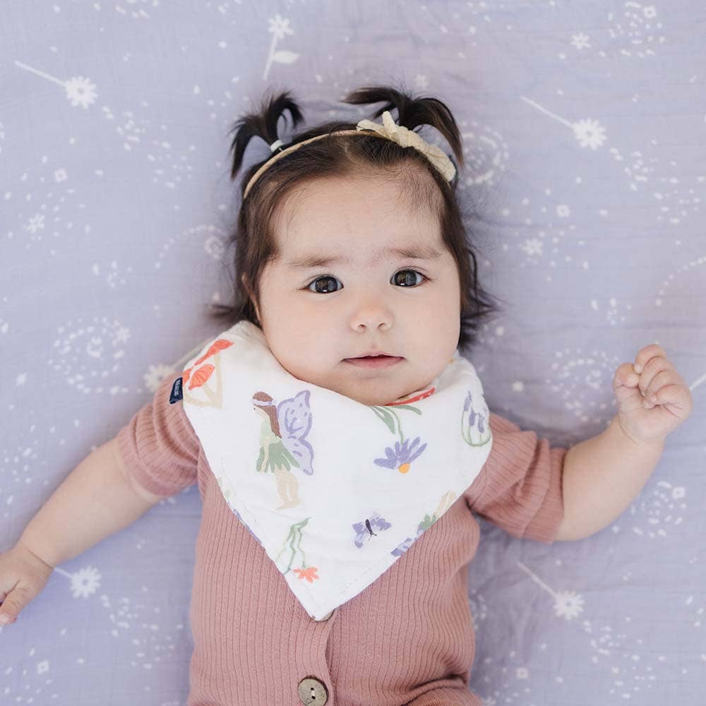 Bebe Au Lait Oh-So-Soft Muslin Bandana Bib - Woodland Fairy