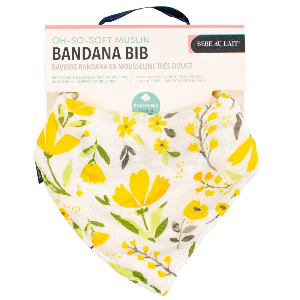 Bebe Au Lait Oh-So-Soft Muslin Bandana Bib - Royal Garden