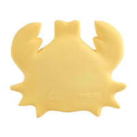 Tikiri Toys Natural Rubber Teether, Rattle & Bath Toy - Crab