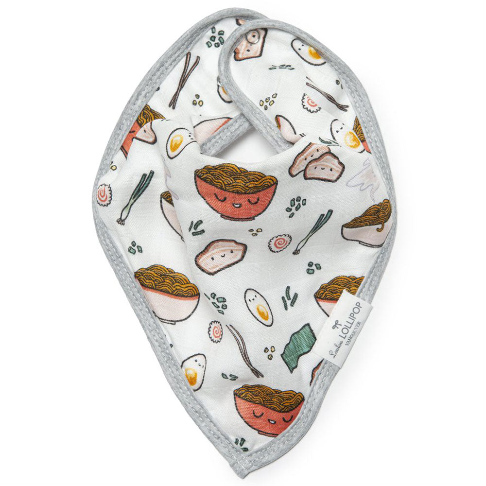 Loulou Lollipop Muslin Bandana Bib Set - Ramen