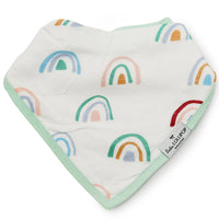 Loulou Lollipop Muslin Bandana Bib Set Llama Rainbow