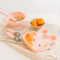 Loulou Lollipop Toddler Learning Spoon And Fork Set - Bunny