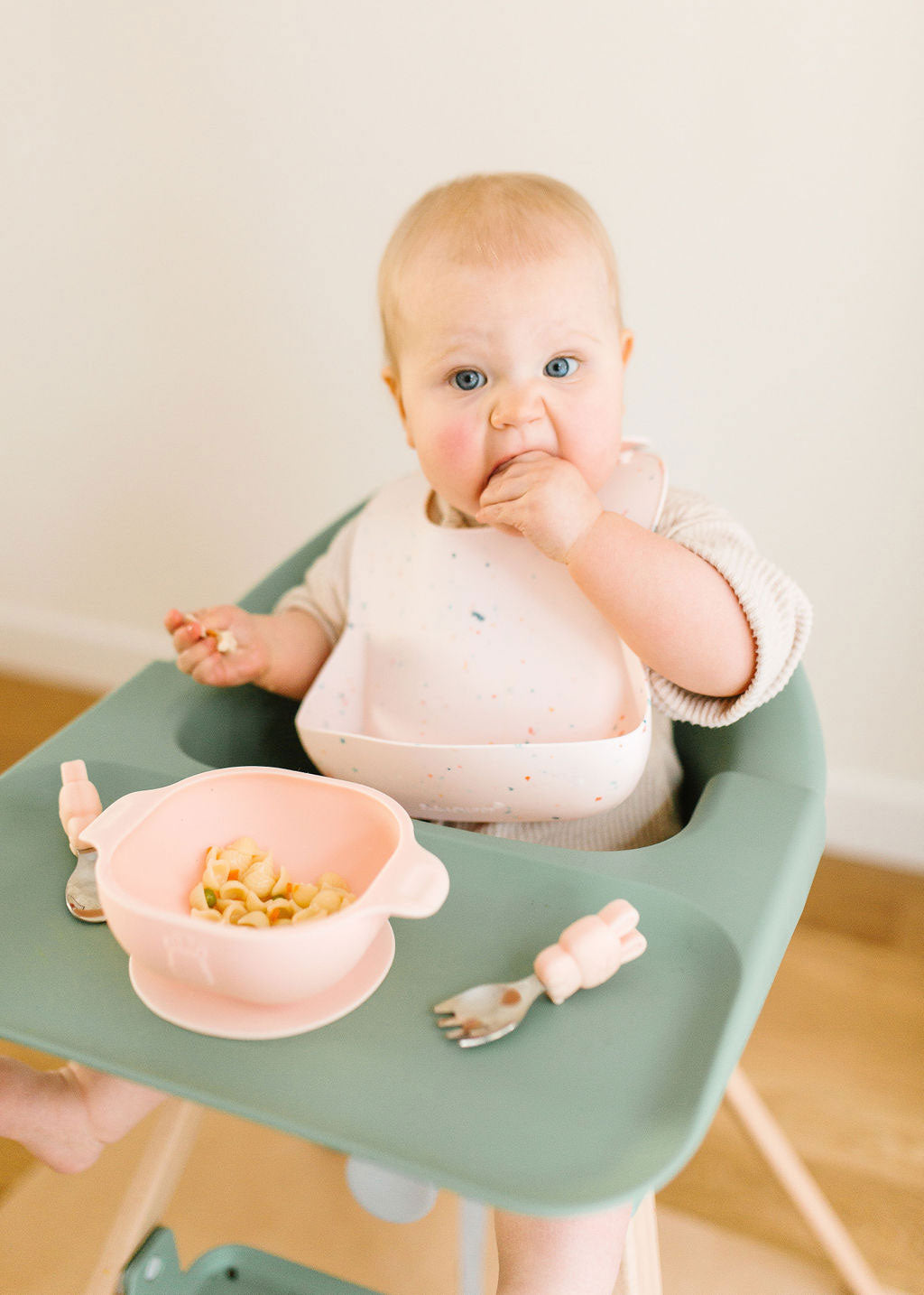 Loulou Lollipop Toddler Learning Spoon And Fork Set - Bunny