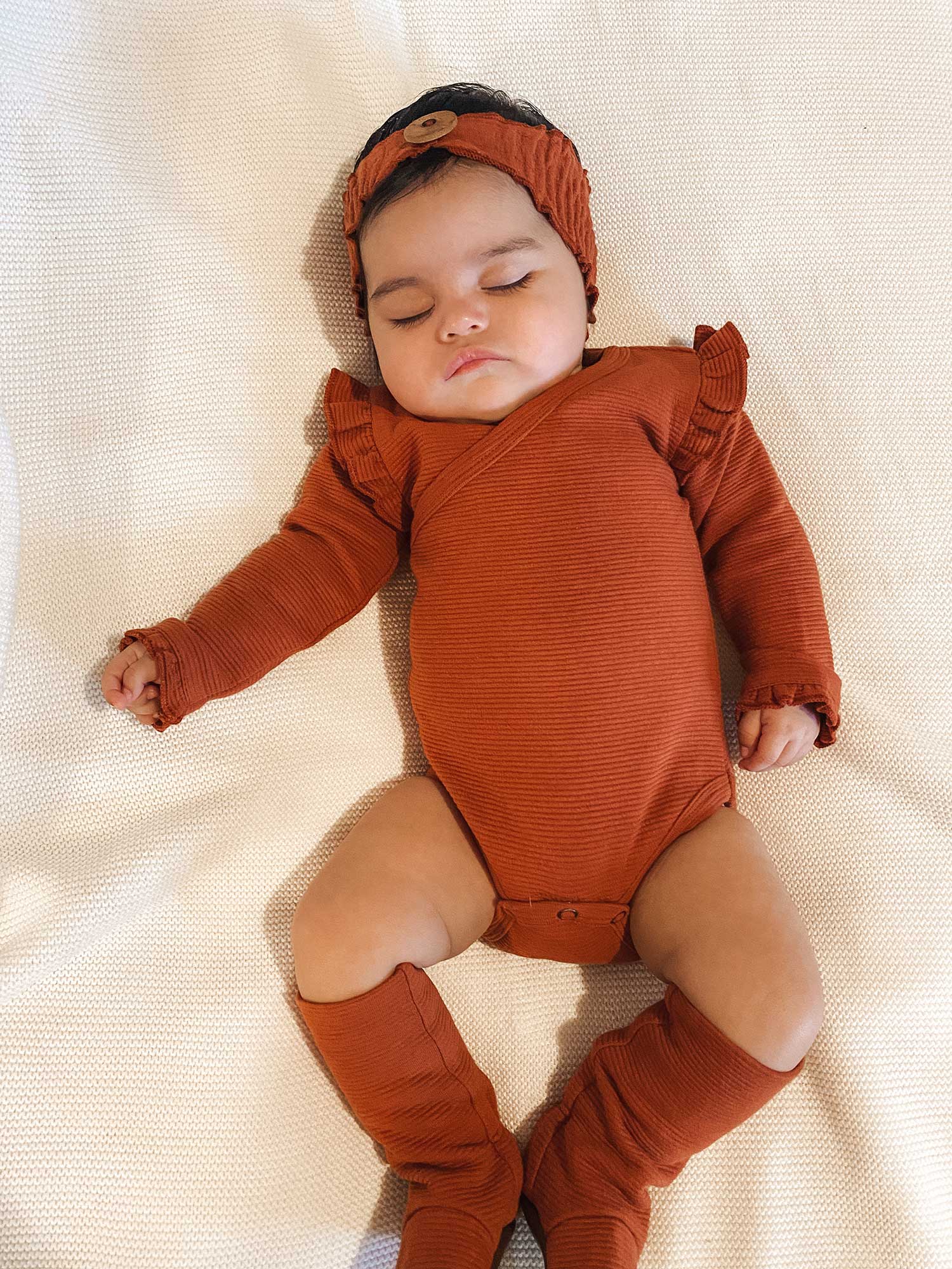 L'ovedbaby Organic Corduroy Bootie - Paprika