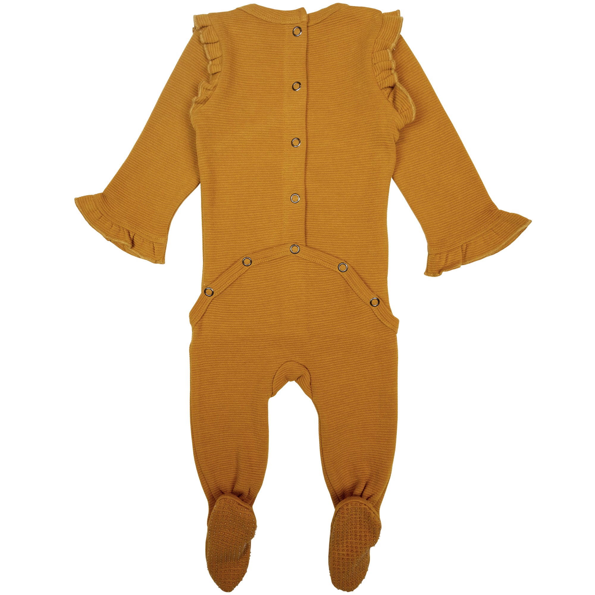 L'ovedbaby Organic Corduroy Wrap Baby Footie - Butterscotch