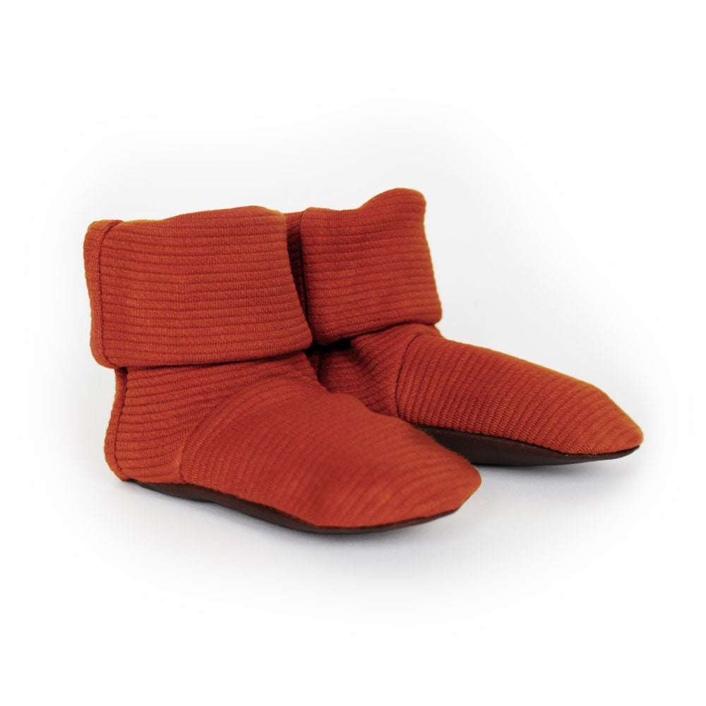 L'ovedbaby Organic Corduroy Bootie - Paprika