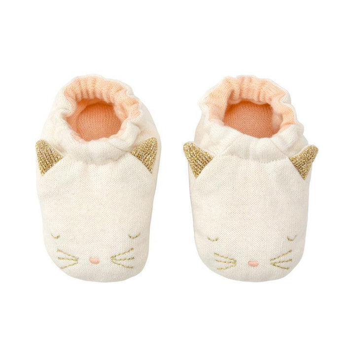 Meri Meri Organic Baby Booties Cat, 0-6M