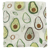 Loulou Lollipop Bamboo Muslin Fitted Crib Sheet - Avocado