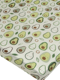 Loulou Lollipop Bamboo Muslin Fitted Crib Sheet - Avocado