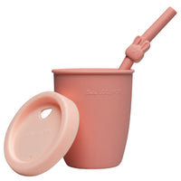 Loulou Lollipop Kids Cup with Straw - Bunny