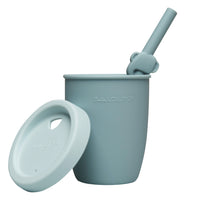 Loulou Lollipop Kids Cup with Straw - Elephant