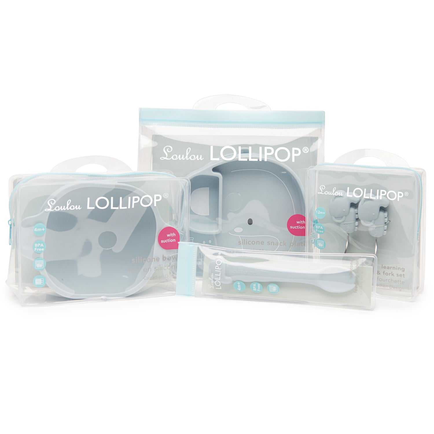 Loulou Lollipop Silicone Infant Feeding Spoon - Elephant