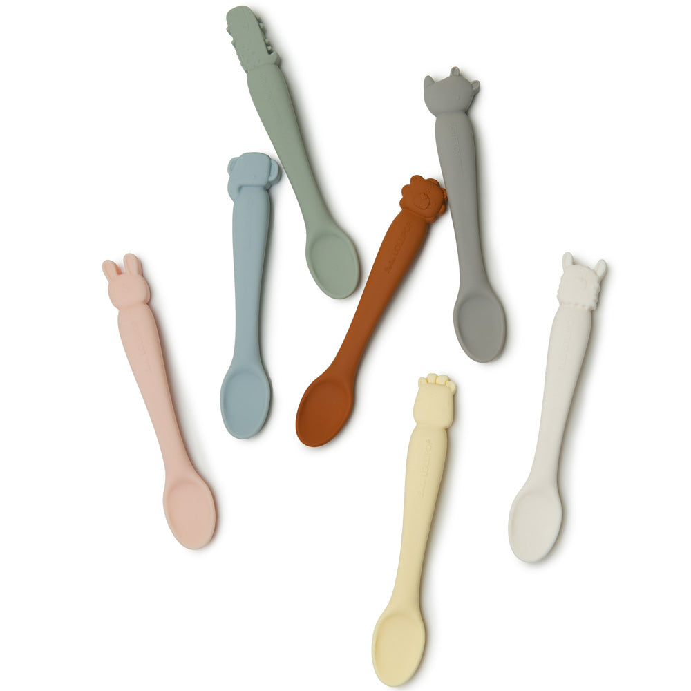 Loulou Lollipop Silicone Infant Feeding Spoon - Elephant