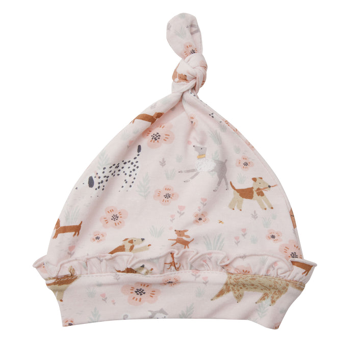 Angel Dear Bamboo Knotted Hat - Floral Pups