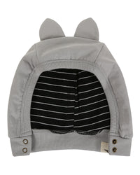 Turtledove London Organic Grey Sweat Animal Hat