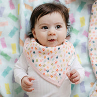 Loulou Lollipop Muslin Bandana Bib Set - Gummy Bear