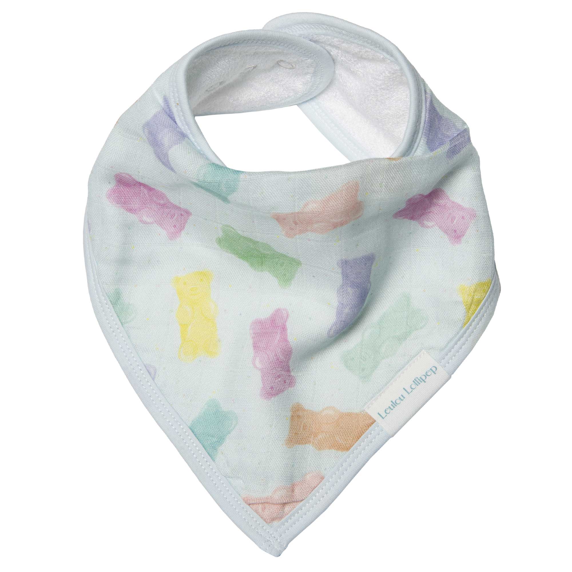 Loulou Lollipop Muslin Bandana Bib Set - Gummy Bear