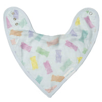 Loulou Lollipop Muslin Bandana Bib Set - Gummy Bear