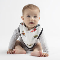 Loulou Lollipop Muslin Bandana Bib Set - Happy Trucks