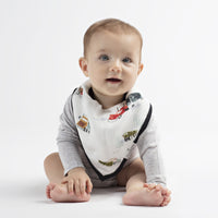 Loulou Lollipop Muslin Bandana Bib Set - Happy Trucks