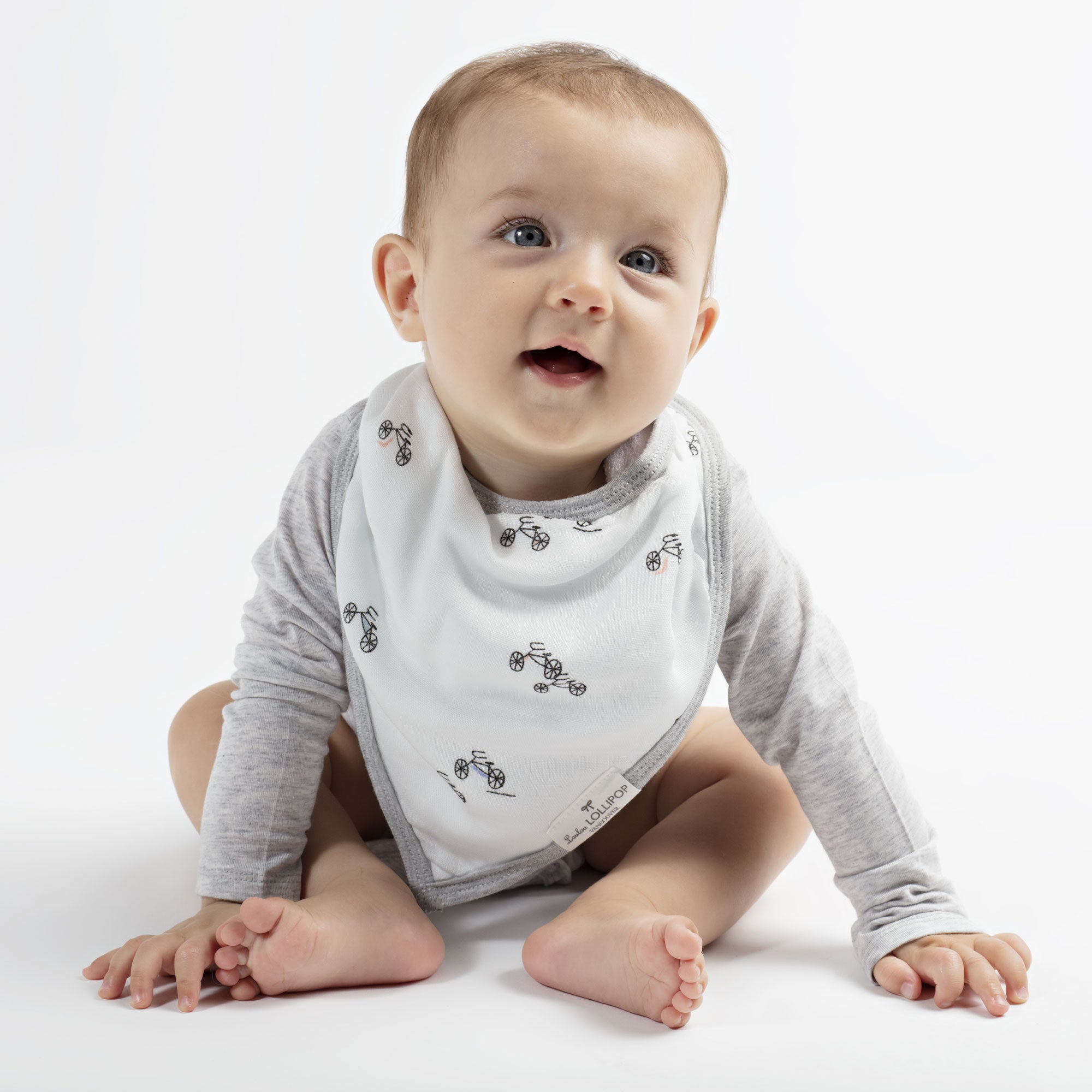 Loulou Lollipop Muslin Bandana Bib Set - Happy Trucks