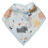 Loulou Lollipop Muslin Bandana Bib Set - Honey Puppies