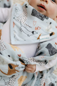 Loulou Lollipop Muslin Bandana Bib Set - Honey Puppies