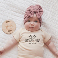 Tenth & Pine Organic Baby Short Sleeve Bodysuit - Human Kind Be Both