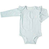 Loulou Lollipop Tencel Long Sleeve Bodysuit - Peace Dove