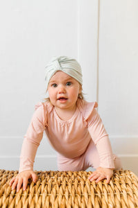 Loulou Lollipop Long Sleeve Bodysuit - Sepia Rose