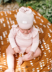 Loulou Lollipop Long Sleeve Bodysuit - Sepia Rose