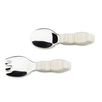 Loulou Lollipop Toddler Learning Spoon And Fork Set - Llama