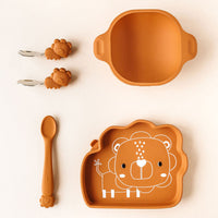 Loulou Lollipop Toddler Learning Spoon And Fork Set - Lion