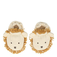 Meri Meri Organic Baby Booties Lion, 0-6M