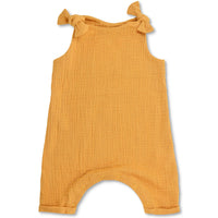 Apple Park Organic Muslin Overall - Mustard