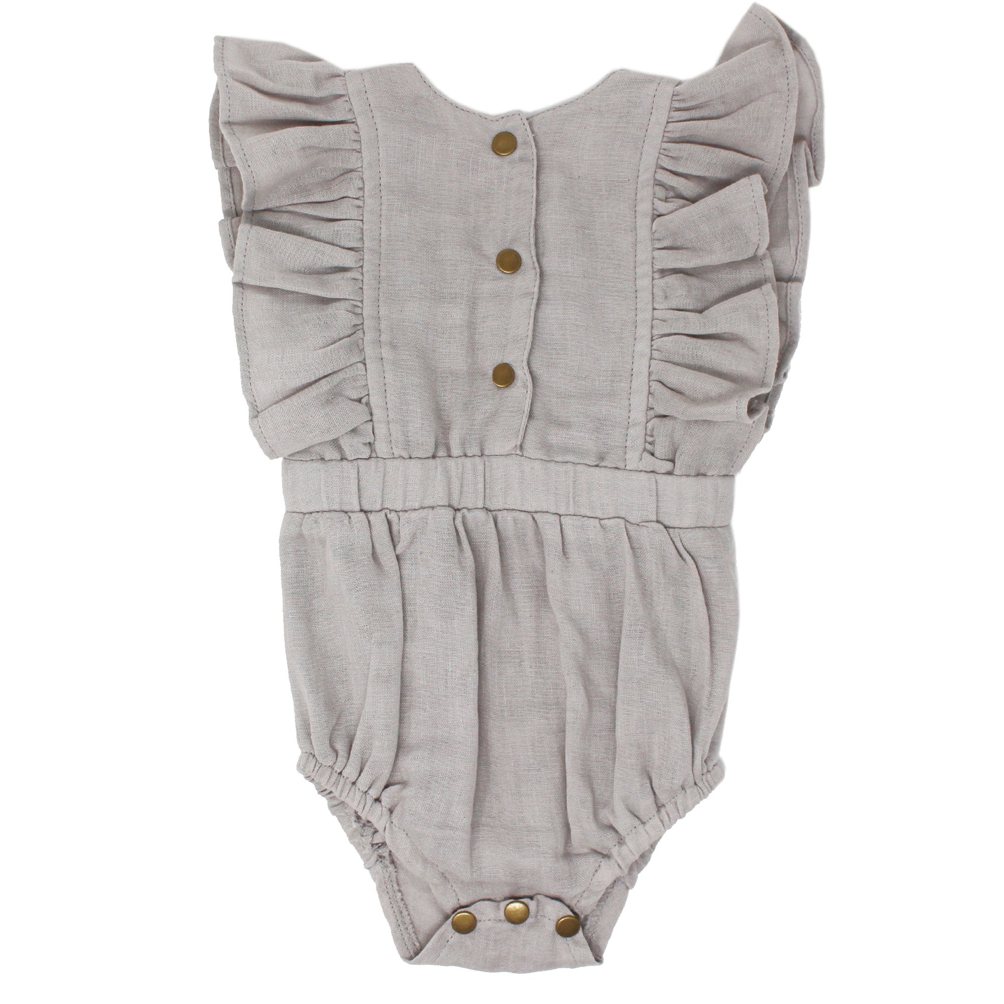 L'ovedbaby Organic Muslin Ruffle Bodysuit - Cloud