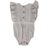 L'ovedbaby Organic Muslin Ruffle Bodysuit - Cloud