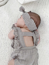 L'ovedbaby Organic Muslin Ruffle Bodysuit - Cloud
