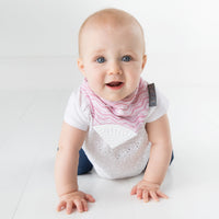 Cheeky Chompers Organic Muslin Neckerchew Rosy Days