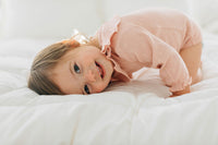 L'ovedbaby Organic Ruffle Bodysuit - Rosewater Dots