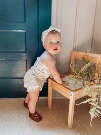 L'ovedbaby Organic Criss-Cross Bodysuit - Stone Flower
