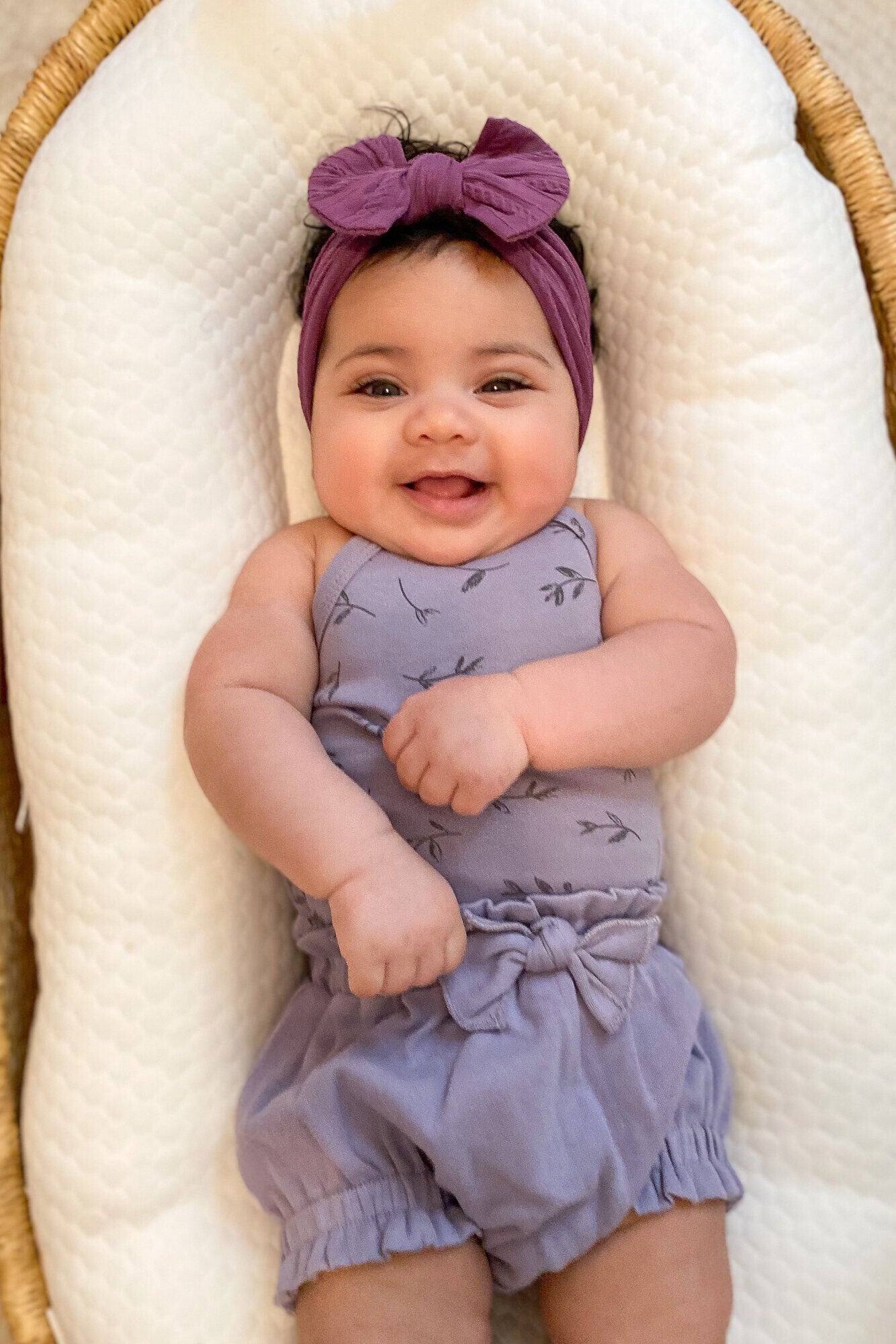 L'ovedbaby Organic Ruffle Bloomer - Amethyst